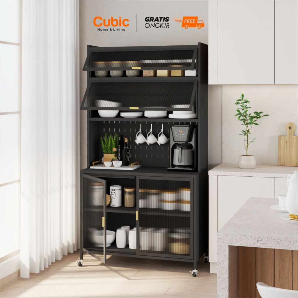 Cubic Lemari Dapur Besi Minimalis / Kitchen Cabinet - Activ FORTE KC 100 B