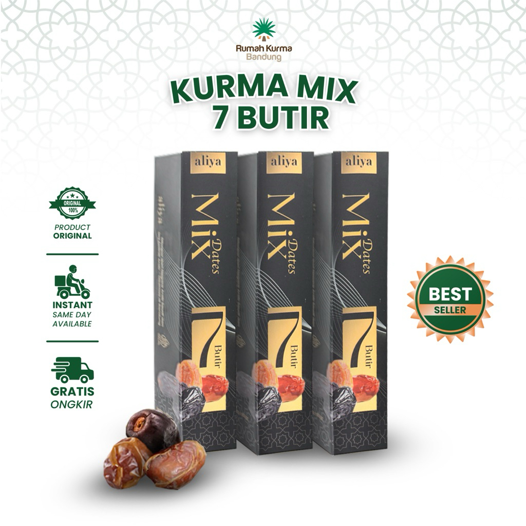 

Kurma Mix 7 Butir Premium Asli Arab Minipack Isian Hampers Idul Fitri Oleh Oleh Haji Umroh Aliya
