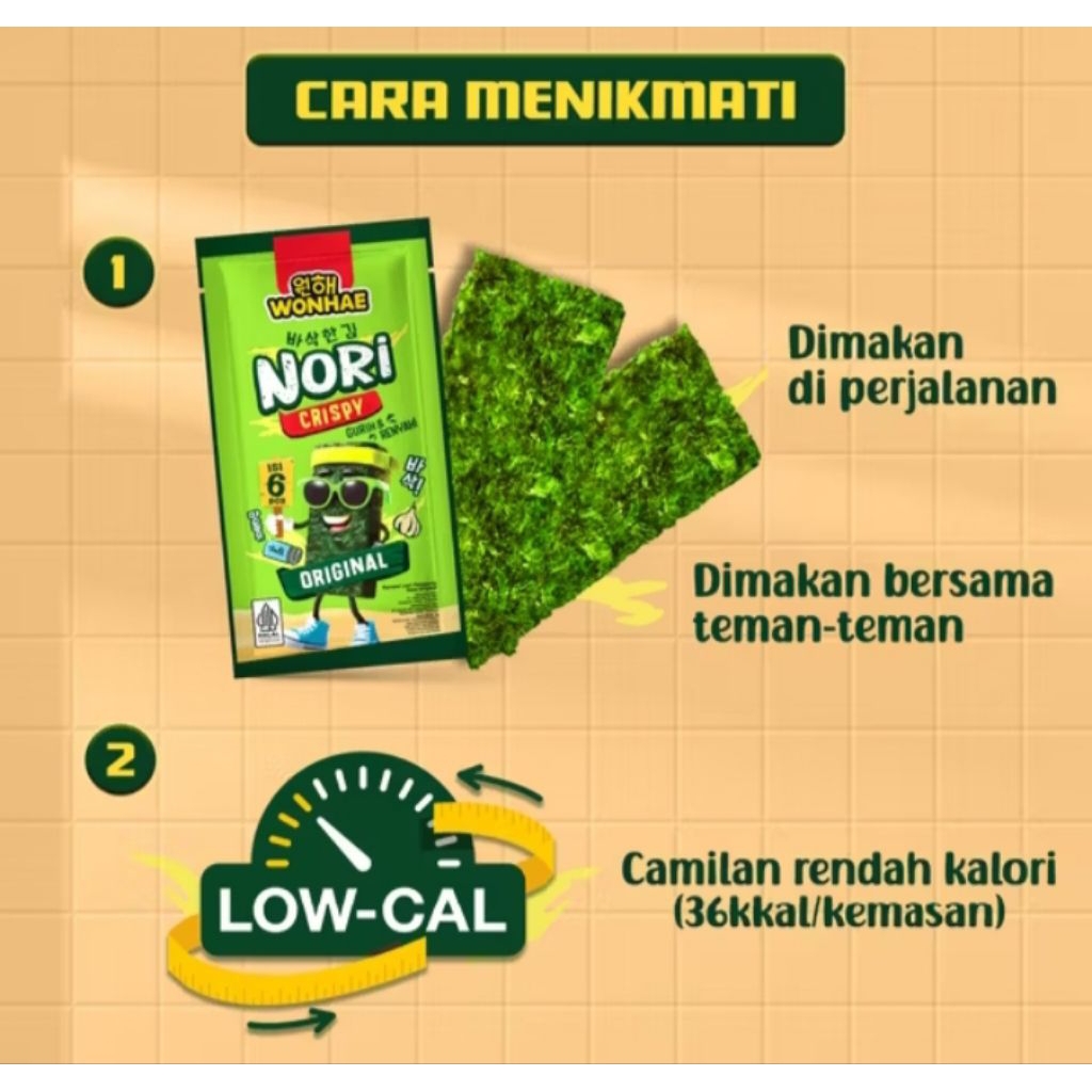 

wanhae nori crispy 9gr 6pcs