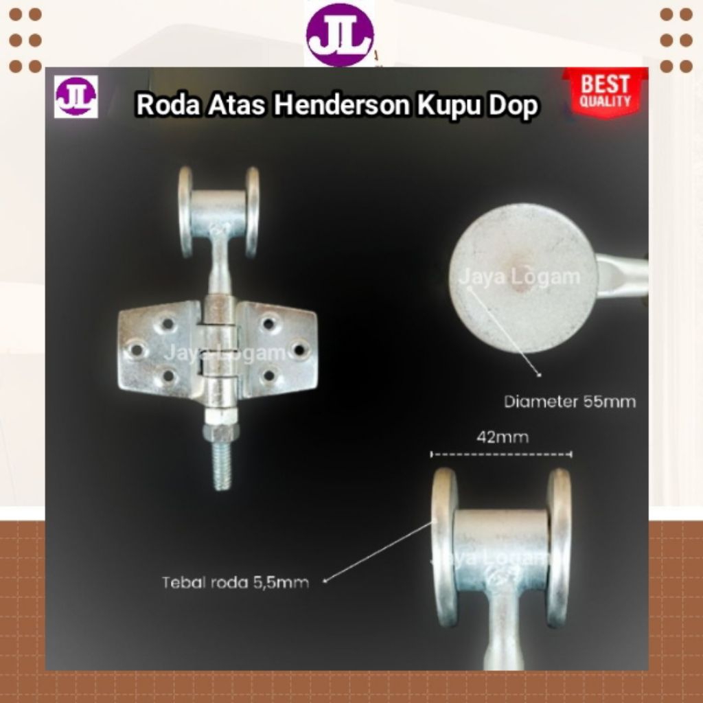 Roda Atas Henderson Kupu DOP Roda Atas Henderson Sayap Kupu DOP Roda Atas Henderson Engsel Kupu DOP 