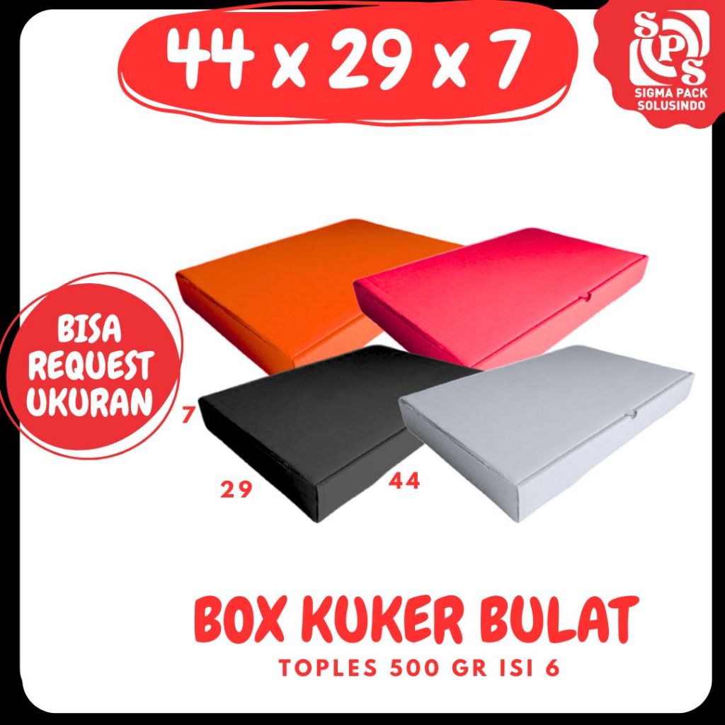 

Box Kue Kering 44x29x7 Box Pizza Kuker 500gr Isi 6 / Kardus Packing Lipat_Depan / Kuker/ Hampers/Oleh oleh/ kue_Kering Idul Fitri Polos/Motif