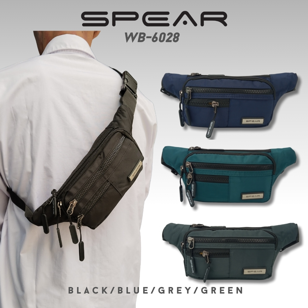 FAST DELIVERY SPEAR WB-6028 Tas Pinggang Pria Anti Air Waistbag Wanita Tas Distro Pria WB