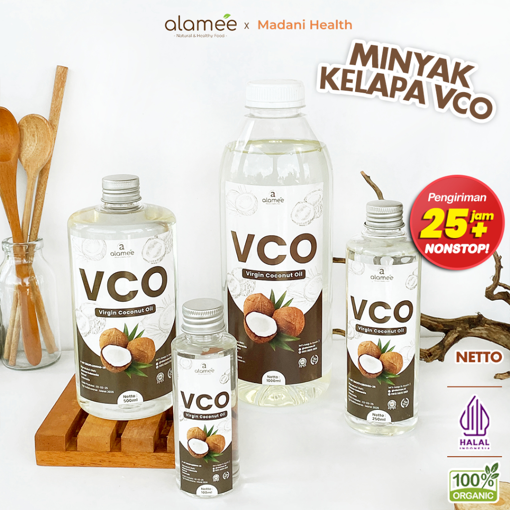 

ALAMEE Virgin Coconut Oil Minyak Kelapa Murni Extra VCO Asli Dapat Diminum Organik Masak Minum