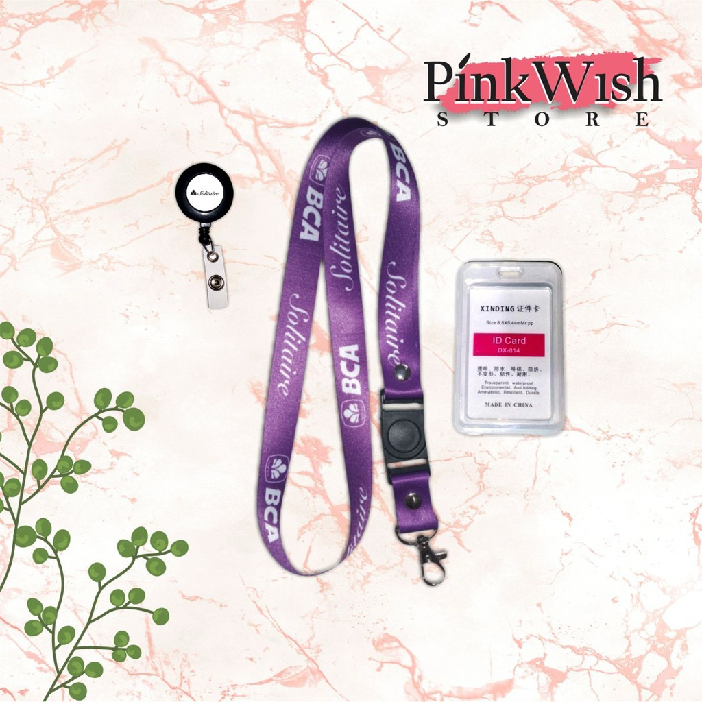 

Lanyard BCA SOLITARE / Tali idcard BCA SOLITARE [Ready stock] Termurah