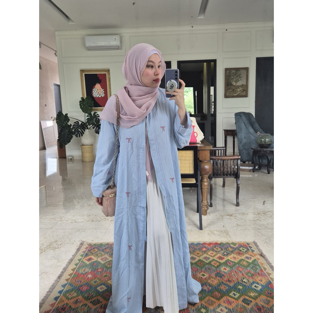 ALAIA - Mukena Abaya Coquette | Mukena Abaya Bordir Pita