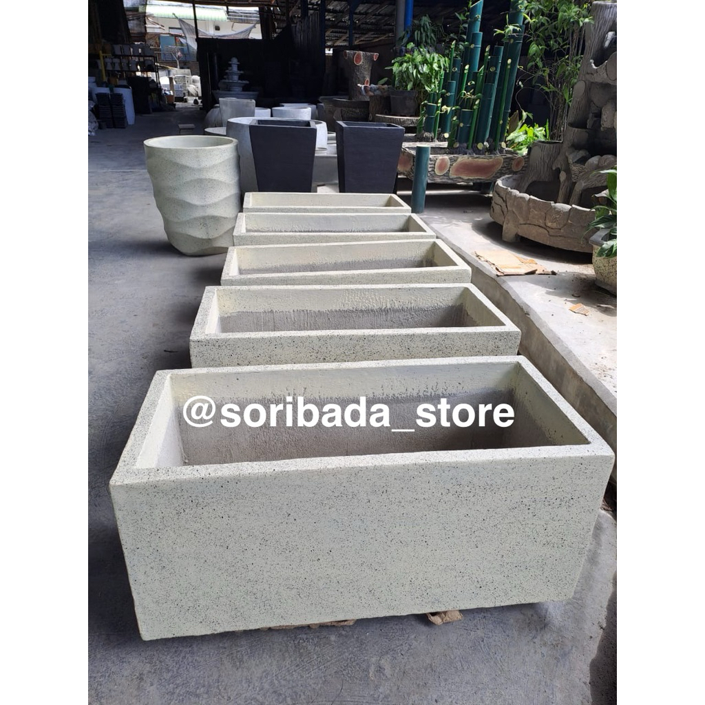 Pot Bunga Petak | Pot Bunga Mewah | Pot Bunga Motif Batu Alam | Pot Bunga Batu | Pot Bunga Unik | Po