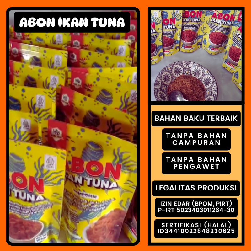 

Abon Ikan Tuna Premium Tanpa Bahan Campuran 100gr