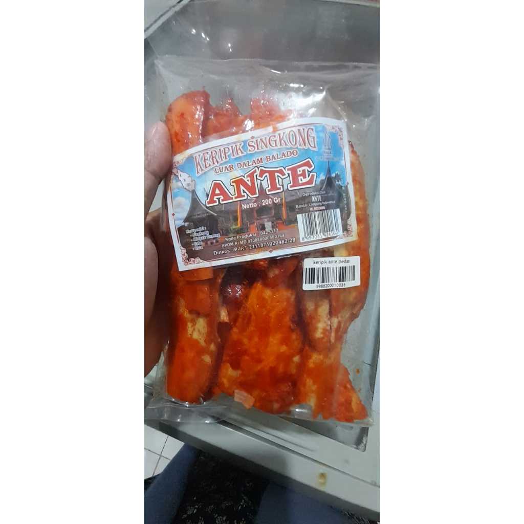 

Keripik ante pedas