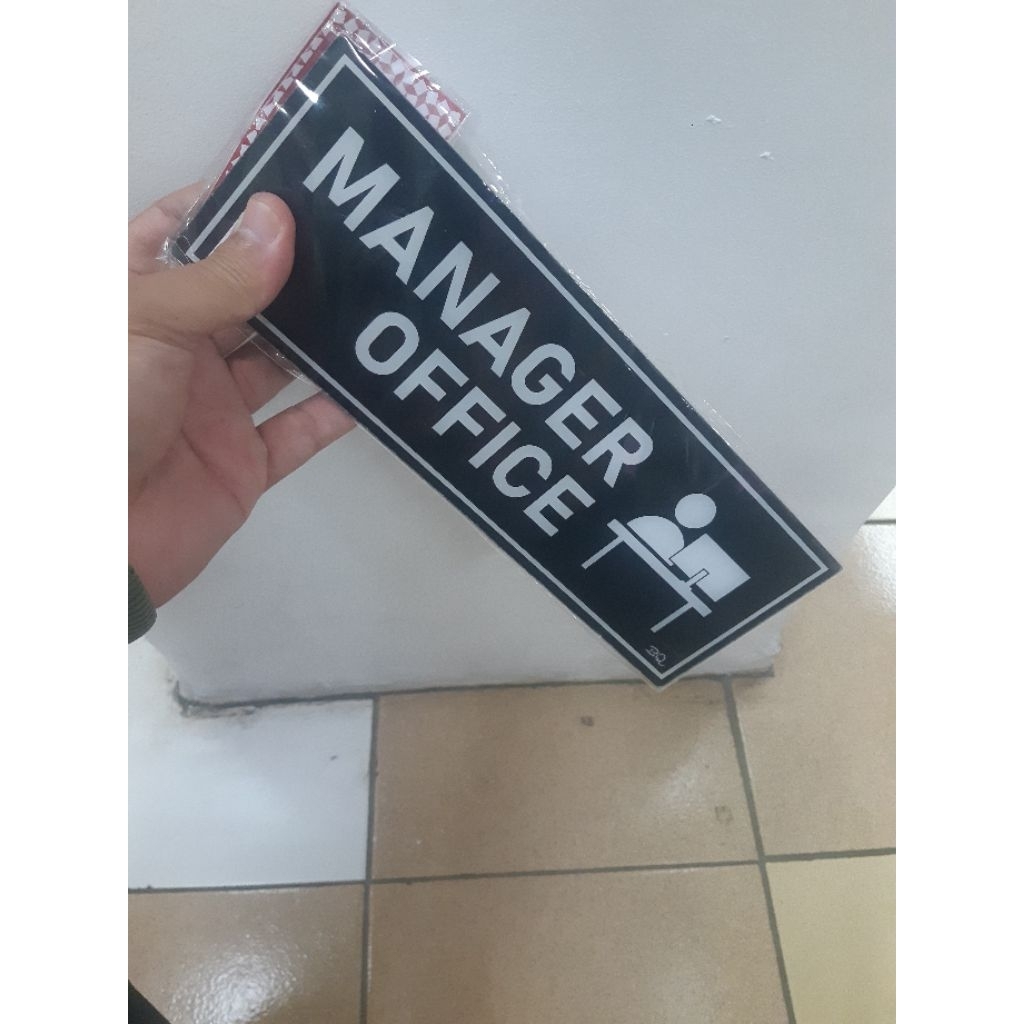 

Label Tulisan/Papan Arklilik/Manager Office
