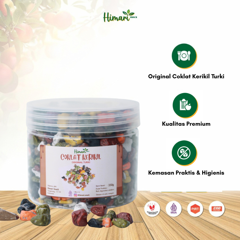 

Coklat Kerikil Turki 350gr Cokelat Batu Krikil Original Premium by Himari Snack