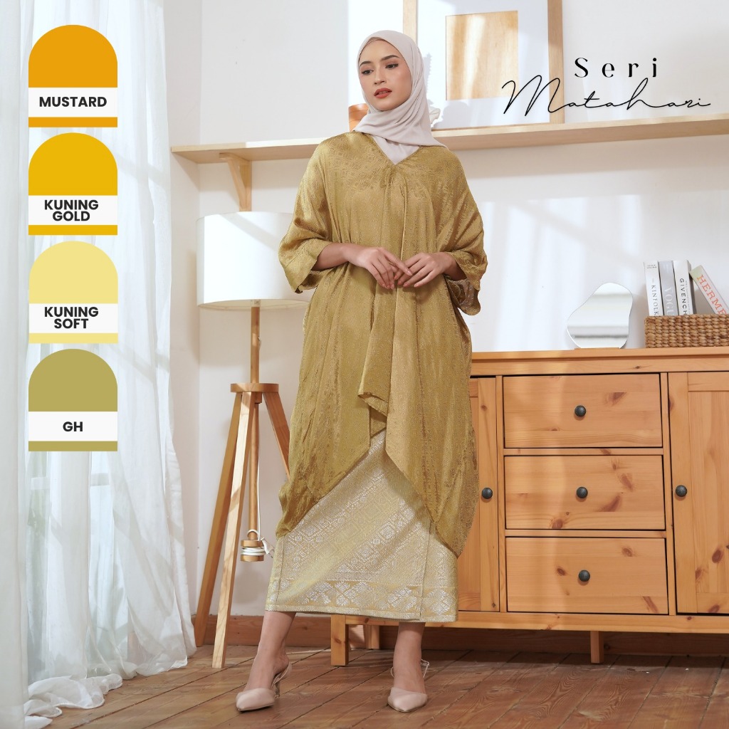 Lausboutique-Tunik Aruna Polos-Seri Matahari-Tunik Batik [Hanya Atasan]