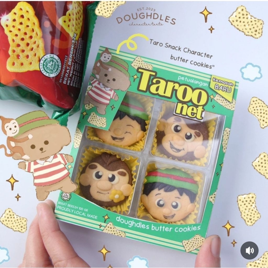 

Butter cookies Sandwich TARO SNACK karakter