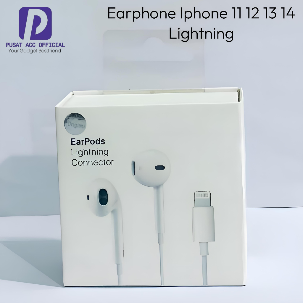 Earphone Headset Handsfree Kabel Iphone 11 12 13 Pro Max Lightning Super Bass