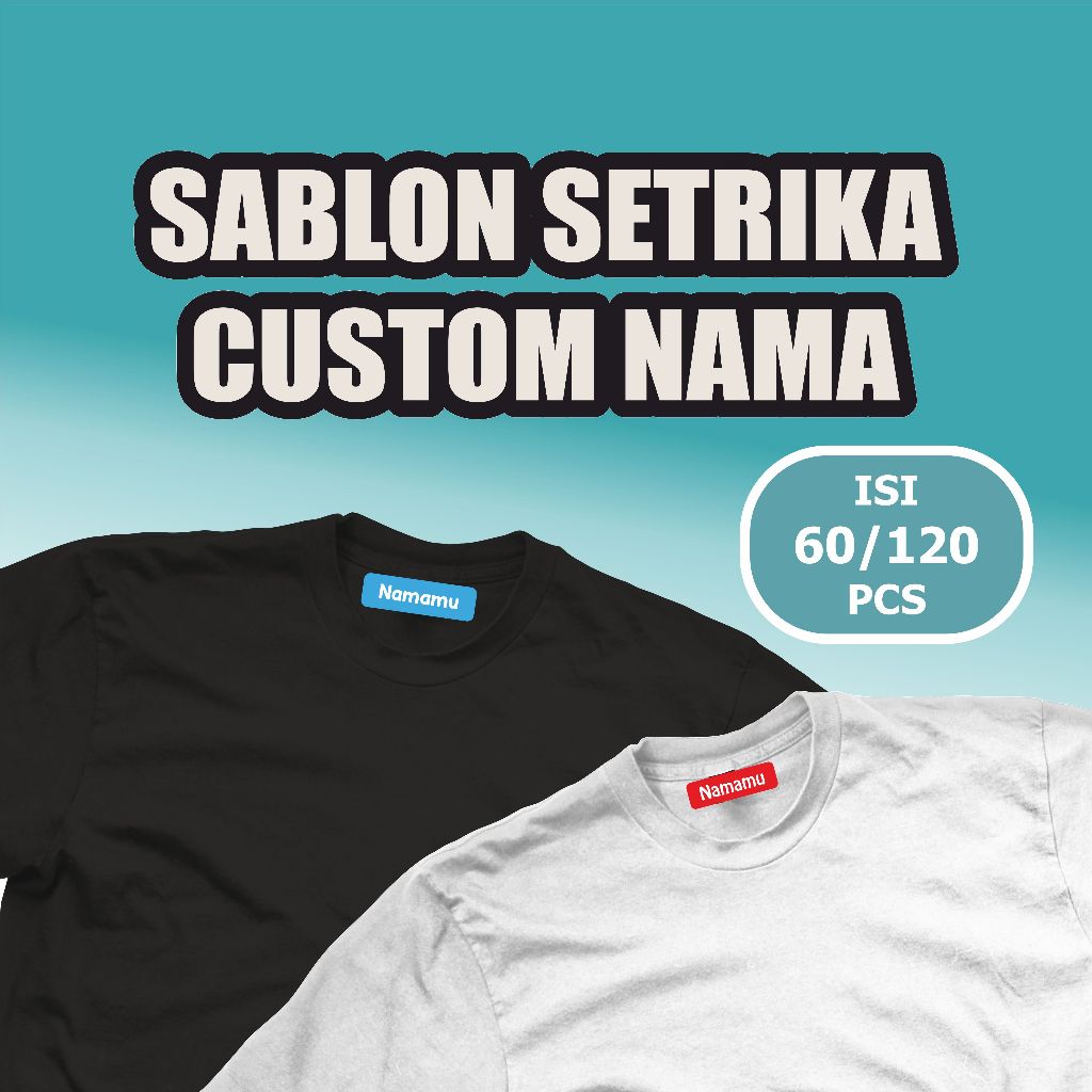 

Sticker Sablon Label Baju Nama Sticker Nama Label Baju Kain 120 Pcs Stiker Printing Nama Anti Luntur