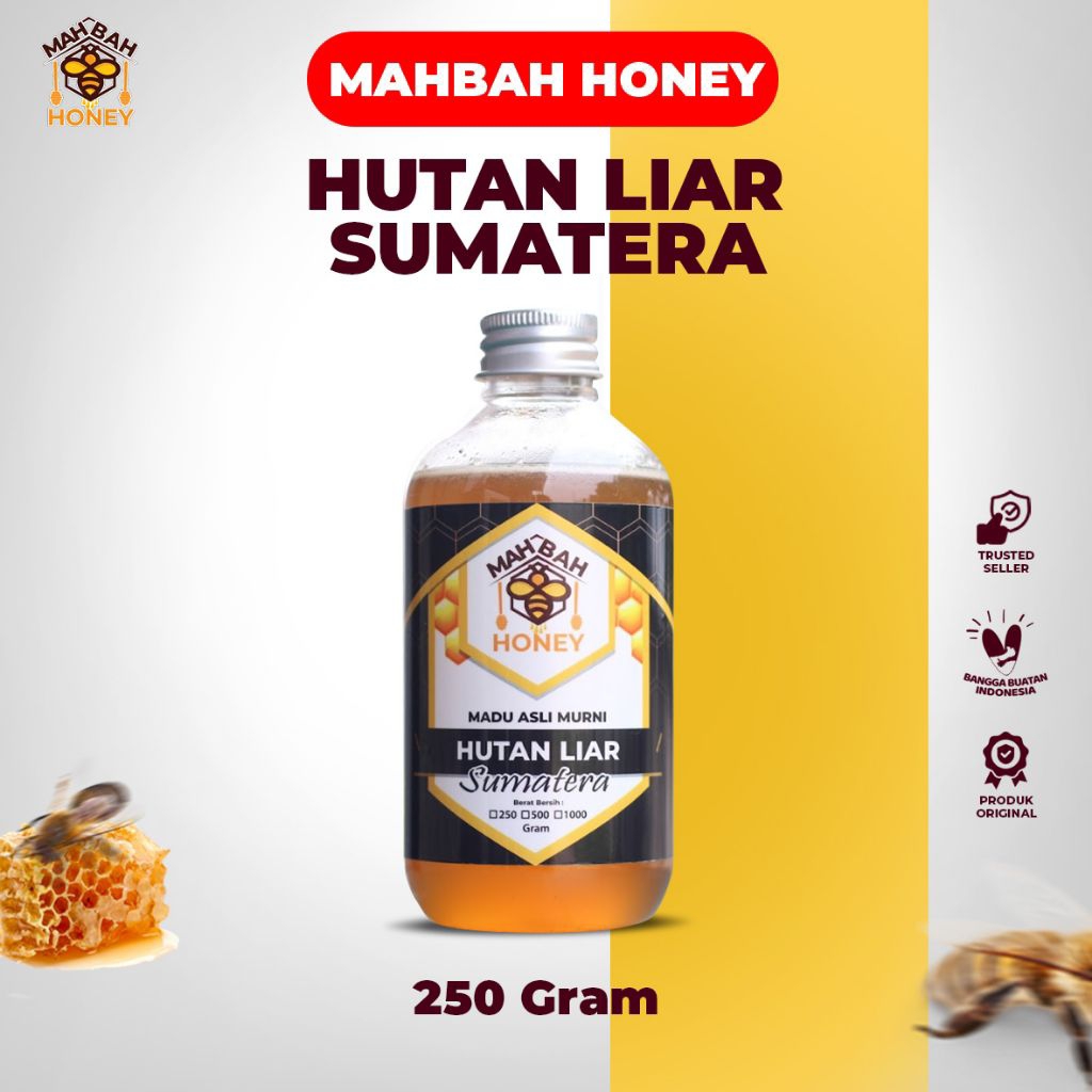 

Madu Hutan Sumatera Asli dan Murni Mahbah Honey 250 gram