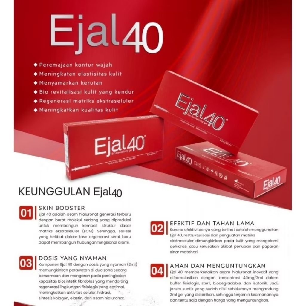 Ejal 40 Skin Booster AHA diatas Profhilo