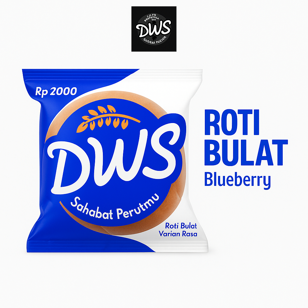 

Roti DWS Rasa Blueberry – Roti Isi Buah Rp2000, Snack Murah untuk Warung, Sekolah & Sarapan