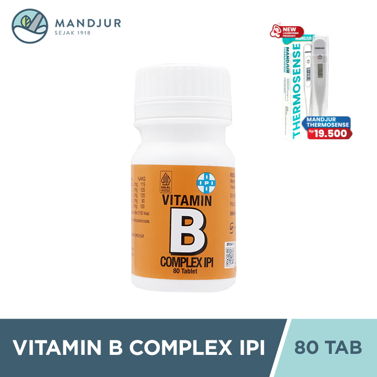 IPI Vitamin B Complex 80 Tablet - Memelihara Kesehatan Tubuh
