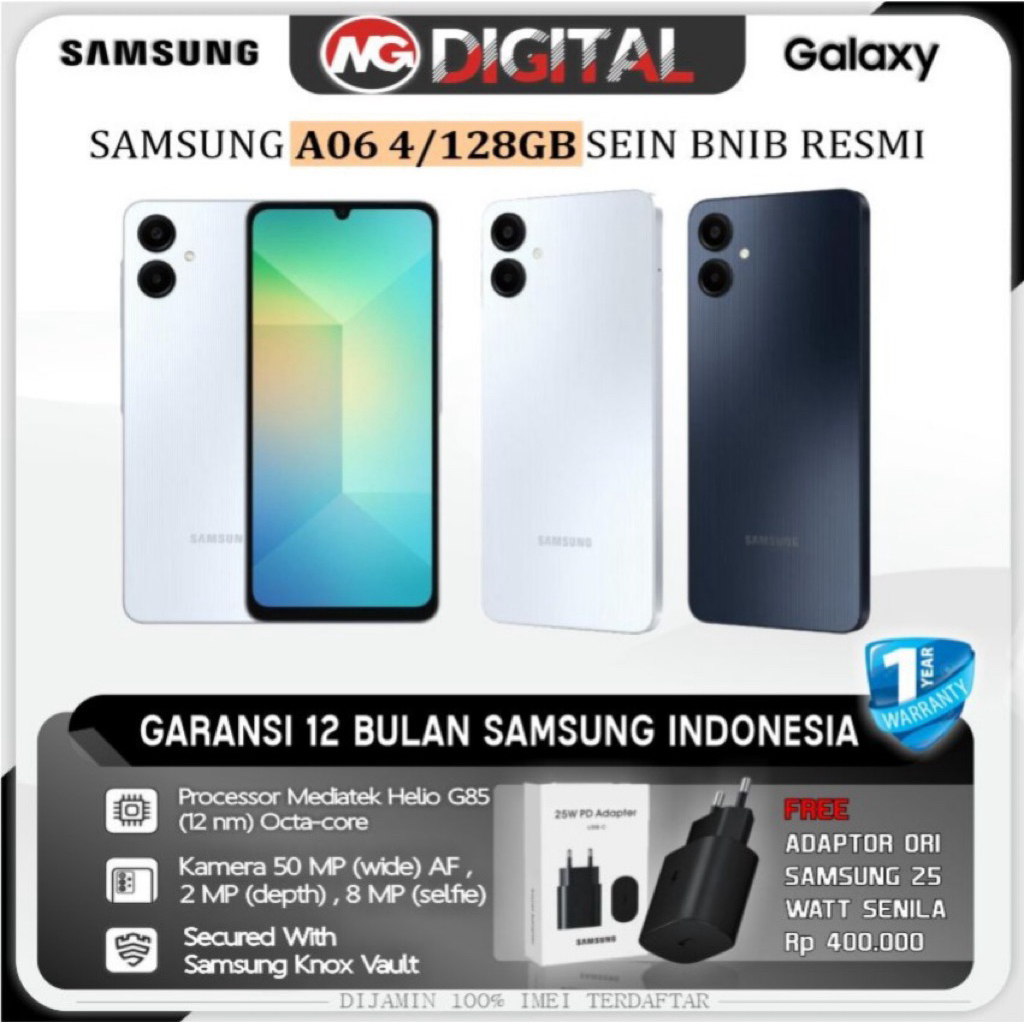 Samsung Galaxy A06 4/128 Garansi Resmi samsung SEIN
