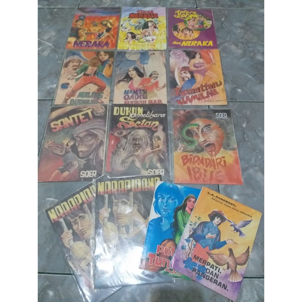 Komik horor jadul paket 13 buku