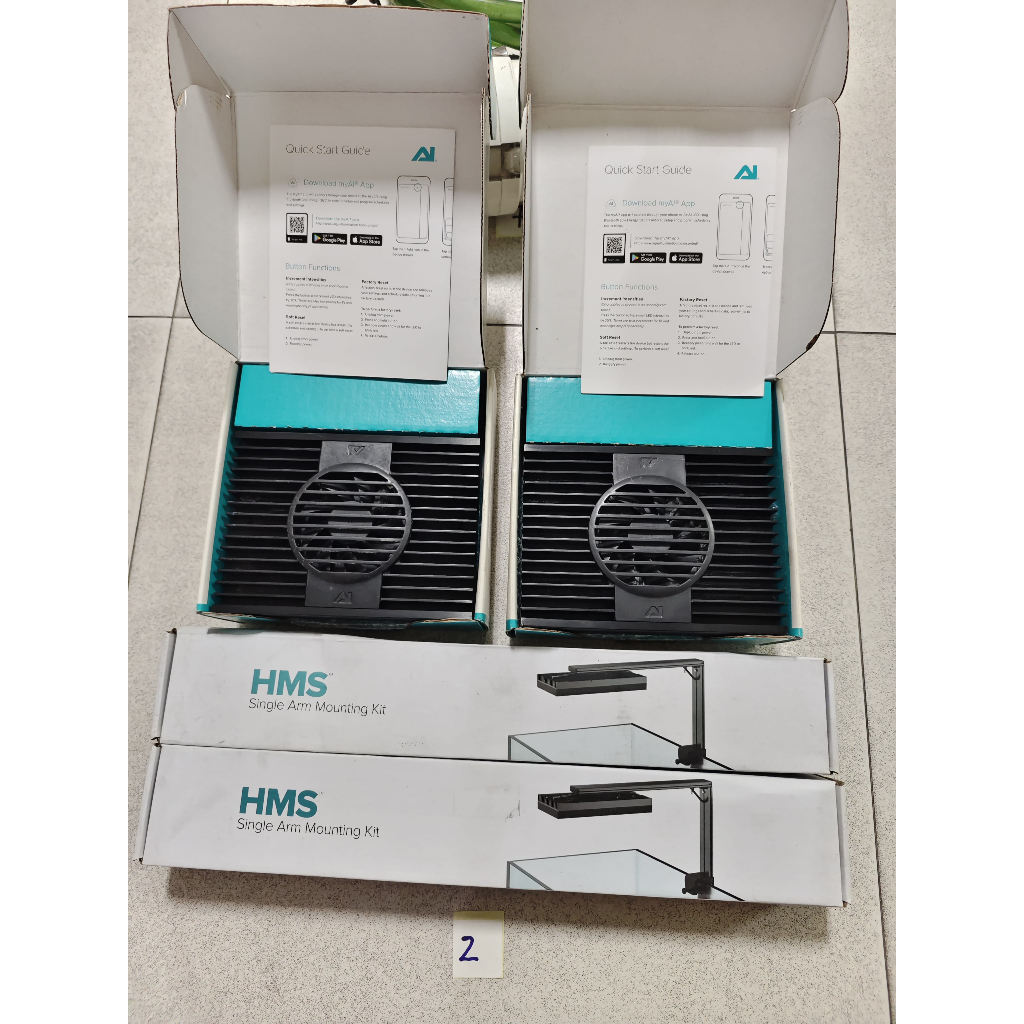 AI Hydra 32 HD (1 Pcs) + HMS + LEngkap Box Lampu Aquarium Marine (Code #2)