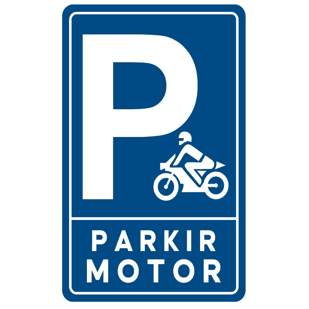 

STIKER PARKIR MOTOR MOTORBIKE PARKING LABEL WLBEE