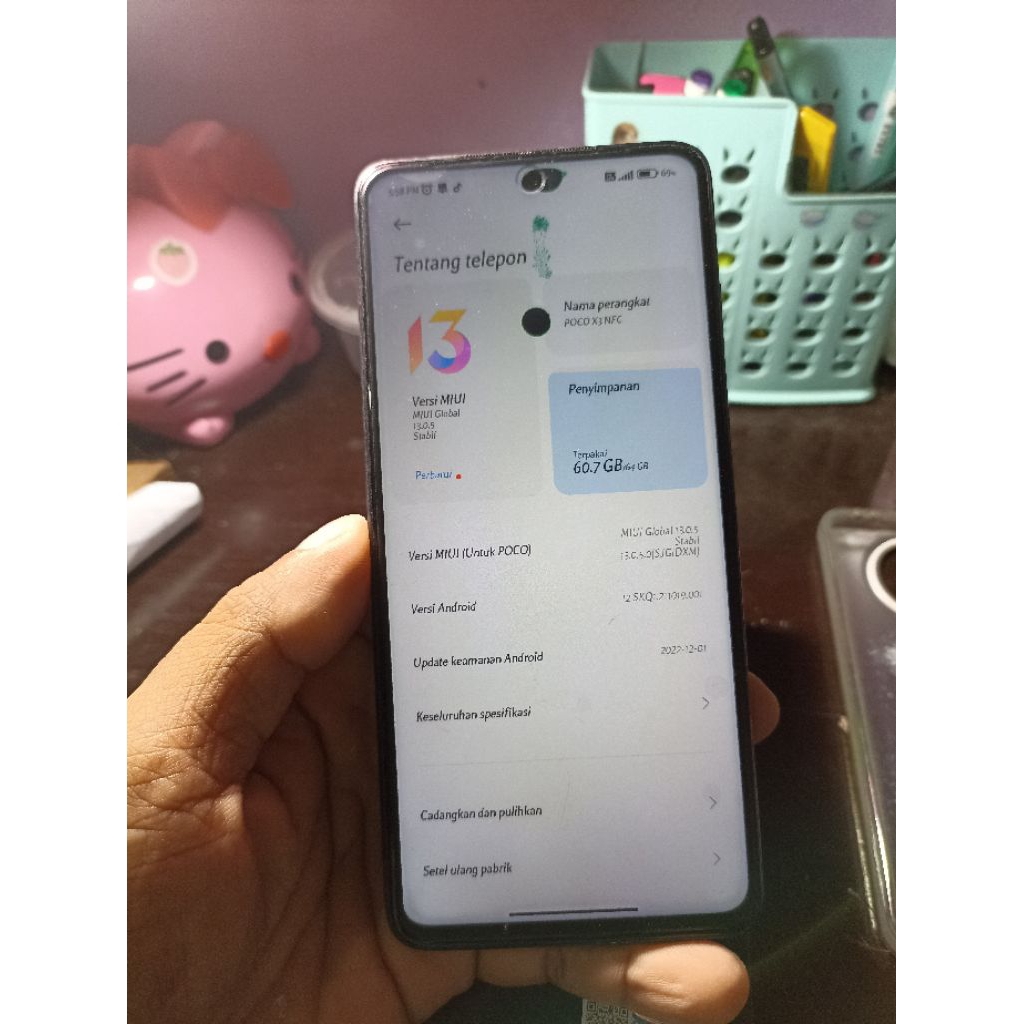 LCD poco x3nfc original copotan baca deskripsi
