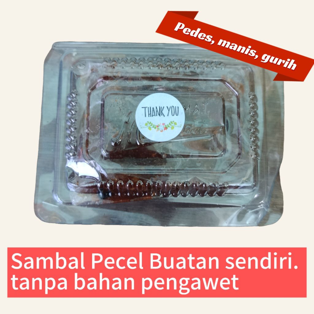 

Sambel Pecel 160gr Pedas Manis Tanpa Bahan Pengawet