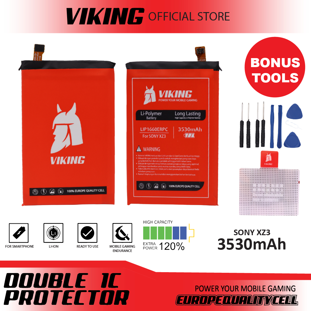 VIKING Baterai Sony Xperia XZ3 Double Power