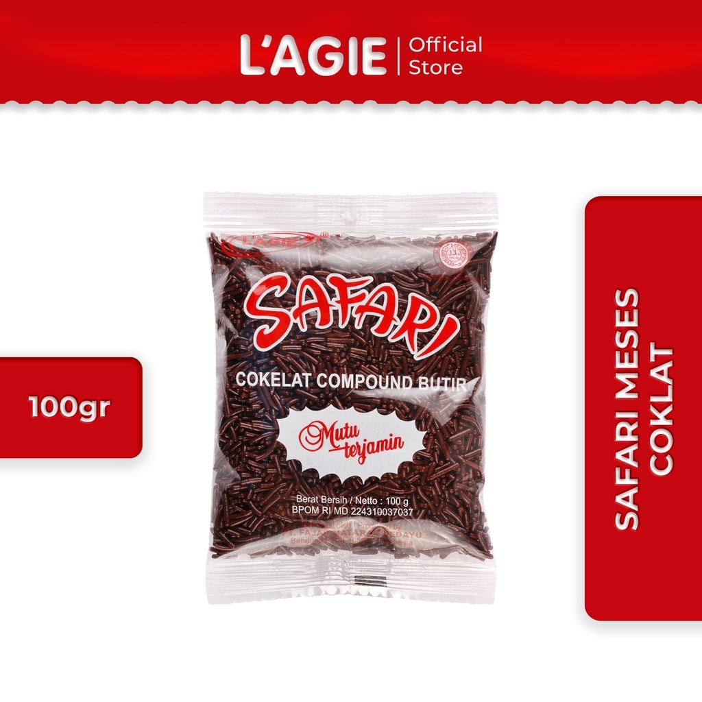 

L'agie / Lagie Safari Meiseis / Meses Cokelat / Rainbow 100 Gram