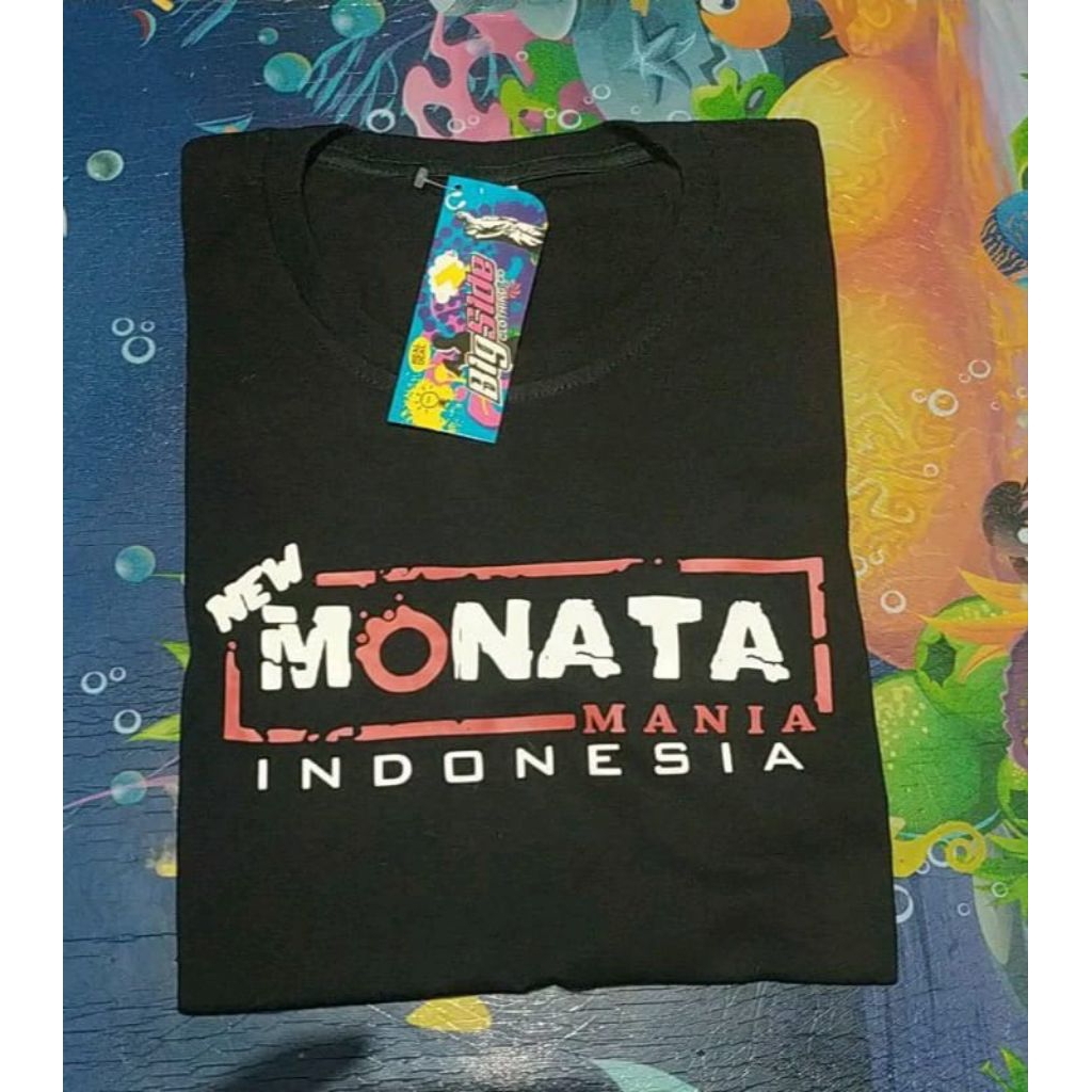 Kaos Distro New MONATA mania Indonesia/Kaos New MONATA Dangdut Koplo Jawa Timur/Kaos Orkes New MONAT
