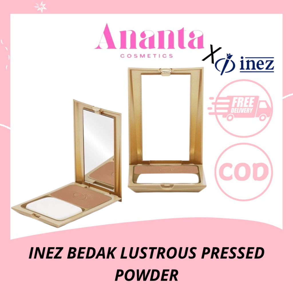 ❤ANANTA❤INEZ BEDAK LUSTROUS PRESSED POWDER/ BEDAK LPP INEZ/ BEDAK GOLD INEZ FULL KACA
