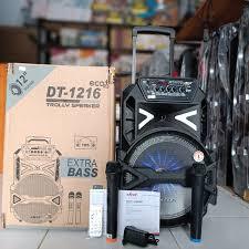 Speaker Aktif 12 Inch DT-1216 ECO DAT 2 mic wireless /Bluetooth Portabel 12 in full bass
