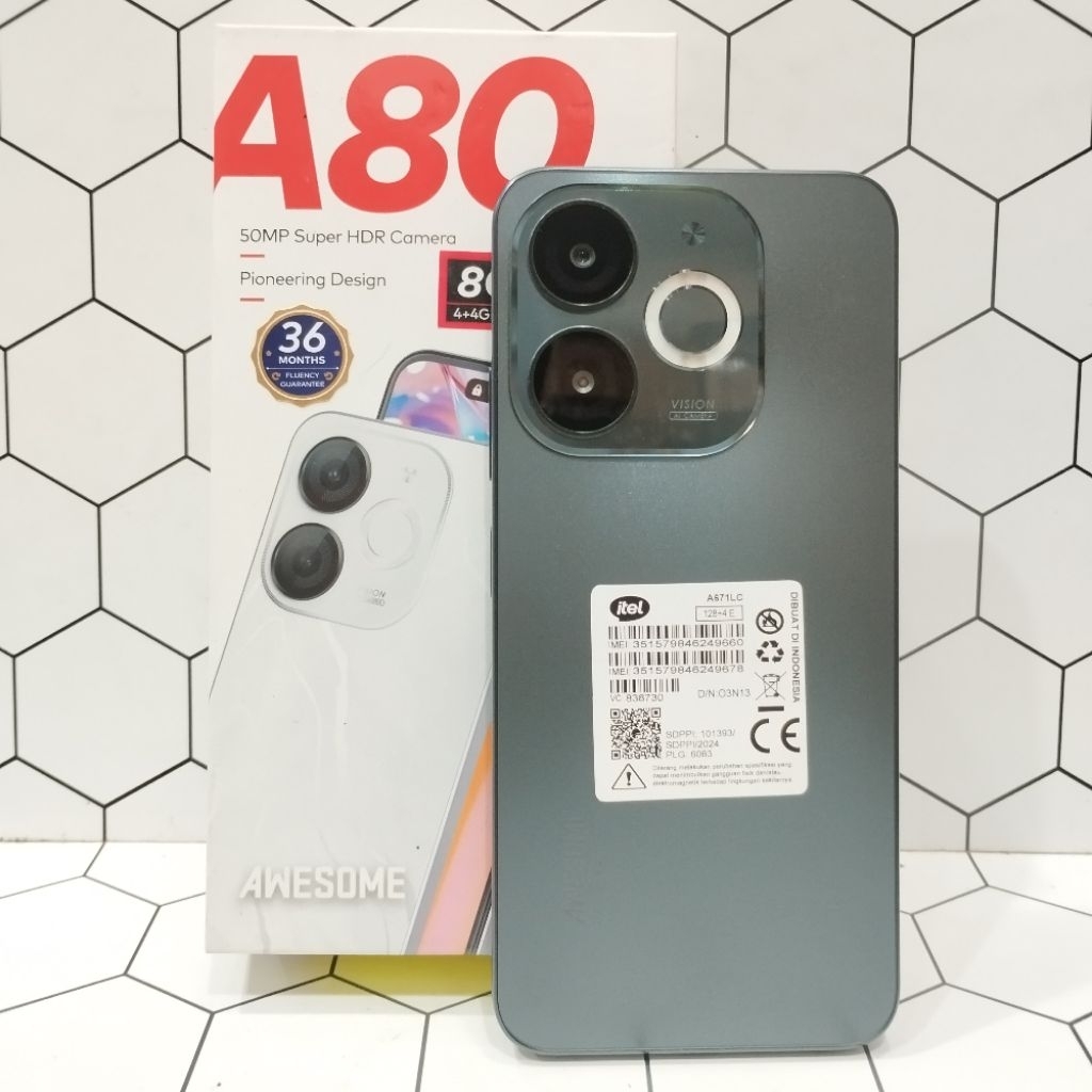 ITEL A80 4/128GB HP SECOND BEKAS FULLSET