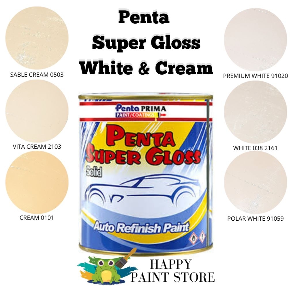 CAT PENTA SUPERGLOSS 0001 PUTIH WHITE 200ML 1 KG CAT DUCO