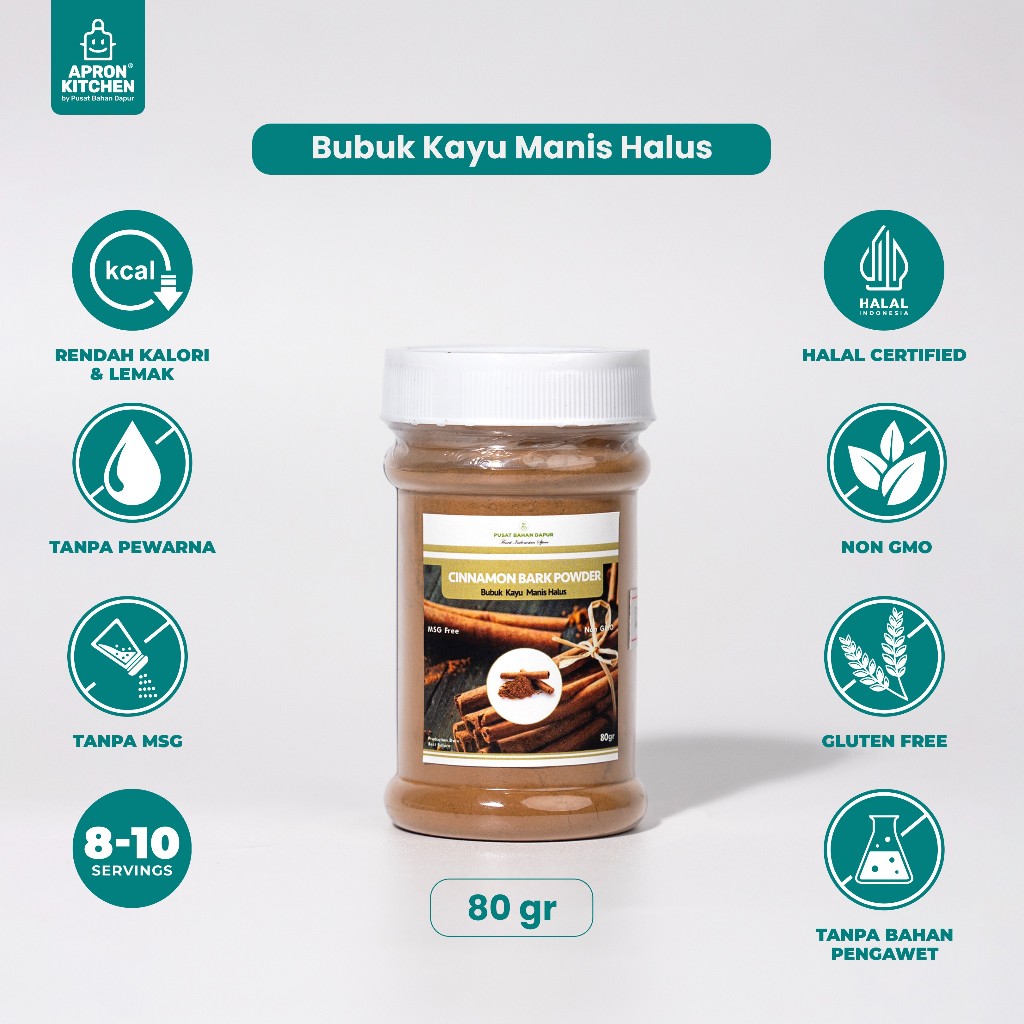 

Cinnamon Bark Powder (Bubuk Kayu Manis Asli 80gr)