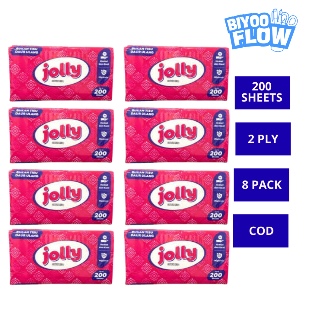 Paket 8 Tisu Jolly 200 Sheet / Tisu Jolly 200 Sheet Paket