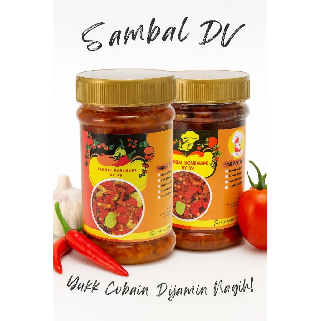

Sambal DV - 110gr 160gr Sambal Terasi