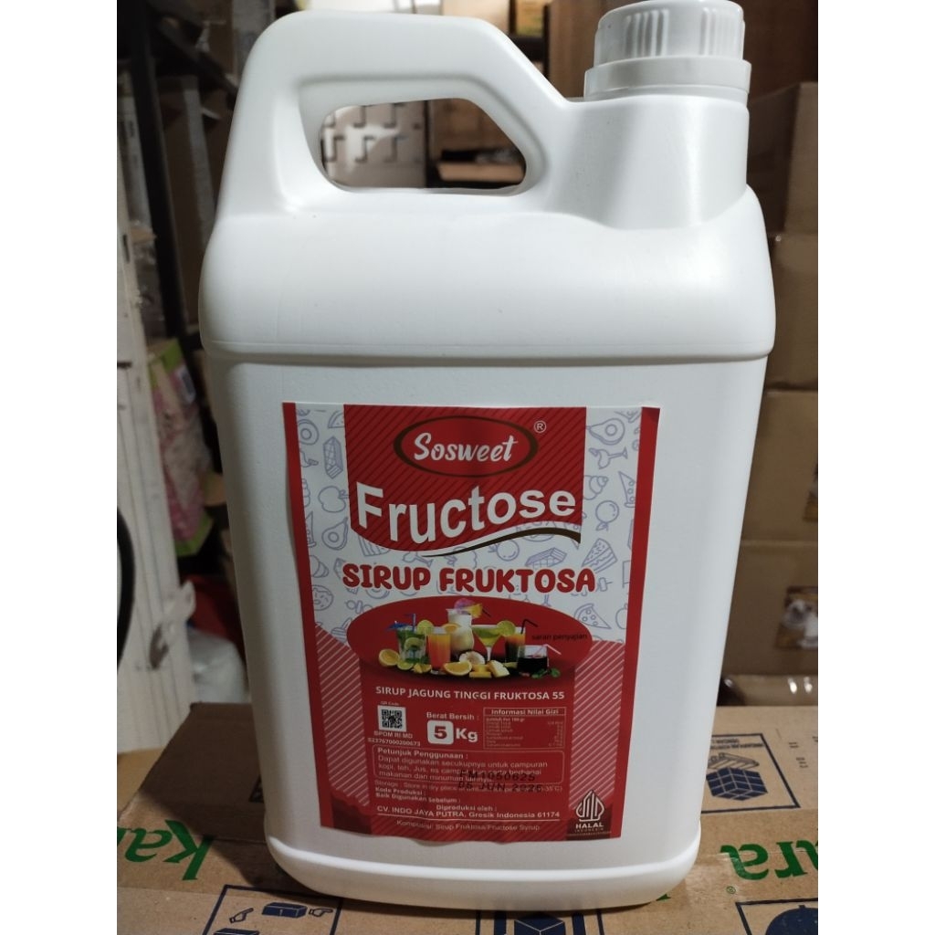 Sosweet Sirup Fruktosa Fructose 5KG Sirup Jagung tinggi Fruktosa
