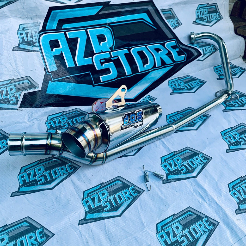 Knalpot racing SATRIA FU DOS crom motor