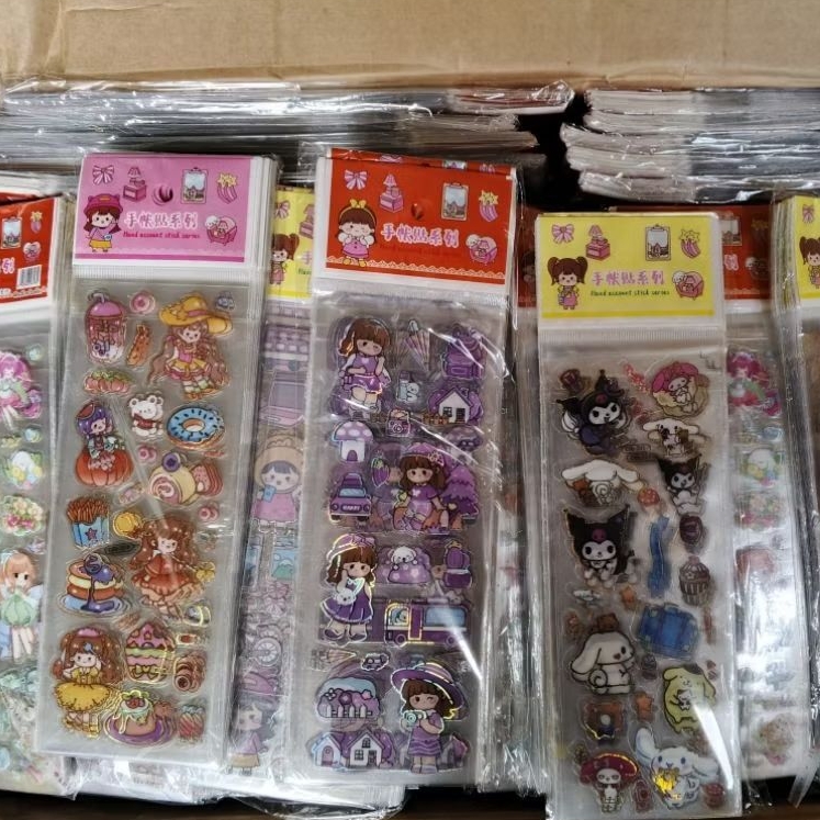 

{ Isi 20 Lembar } Stiker Panjang Karakter | Desain Lucu