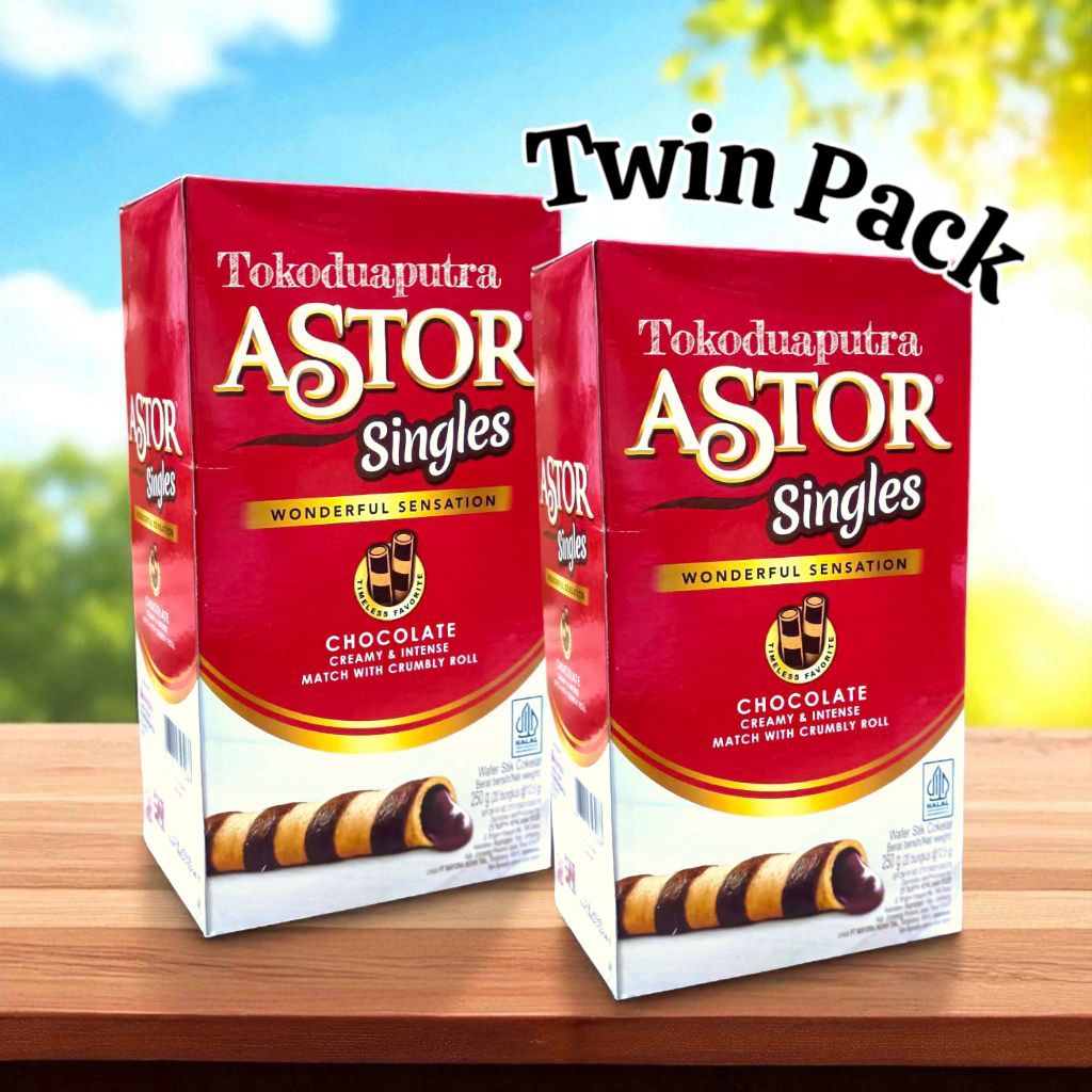

Astor coklat Singles 2 Box ( TWIN PACK) / ASTOR singles 20 pcs X 2 Box