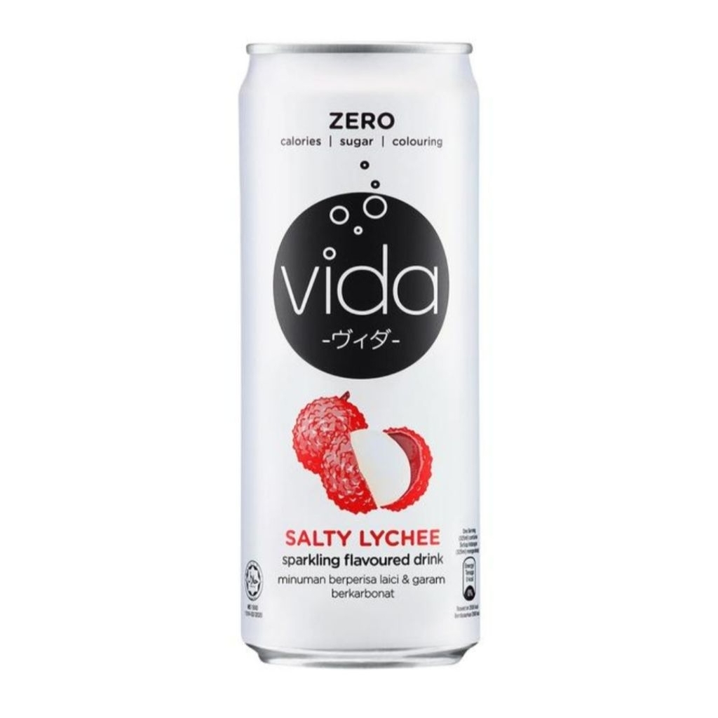 

VIDA Sparkling Drink Can Salty Lychee 325 ml / vida leci