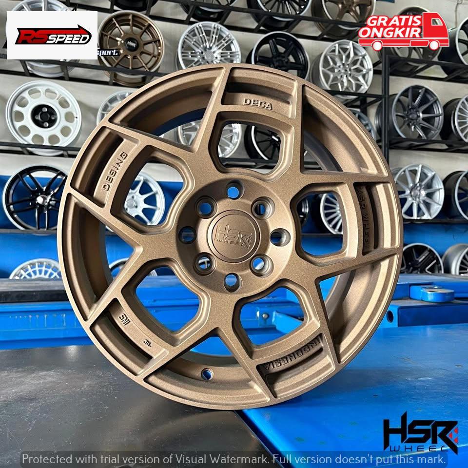 Velg racing hsr deca R15 buat mobil xenia avanza livina mobilio city vios yaris lebar rata 6,5