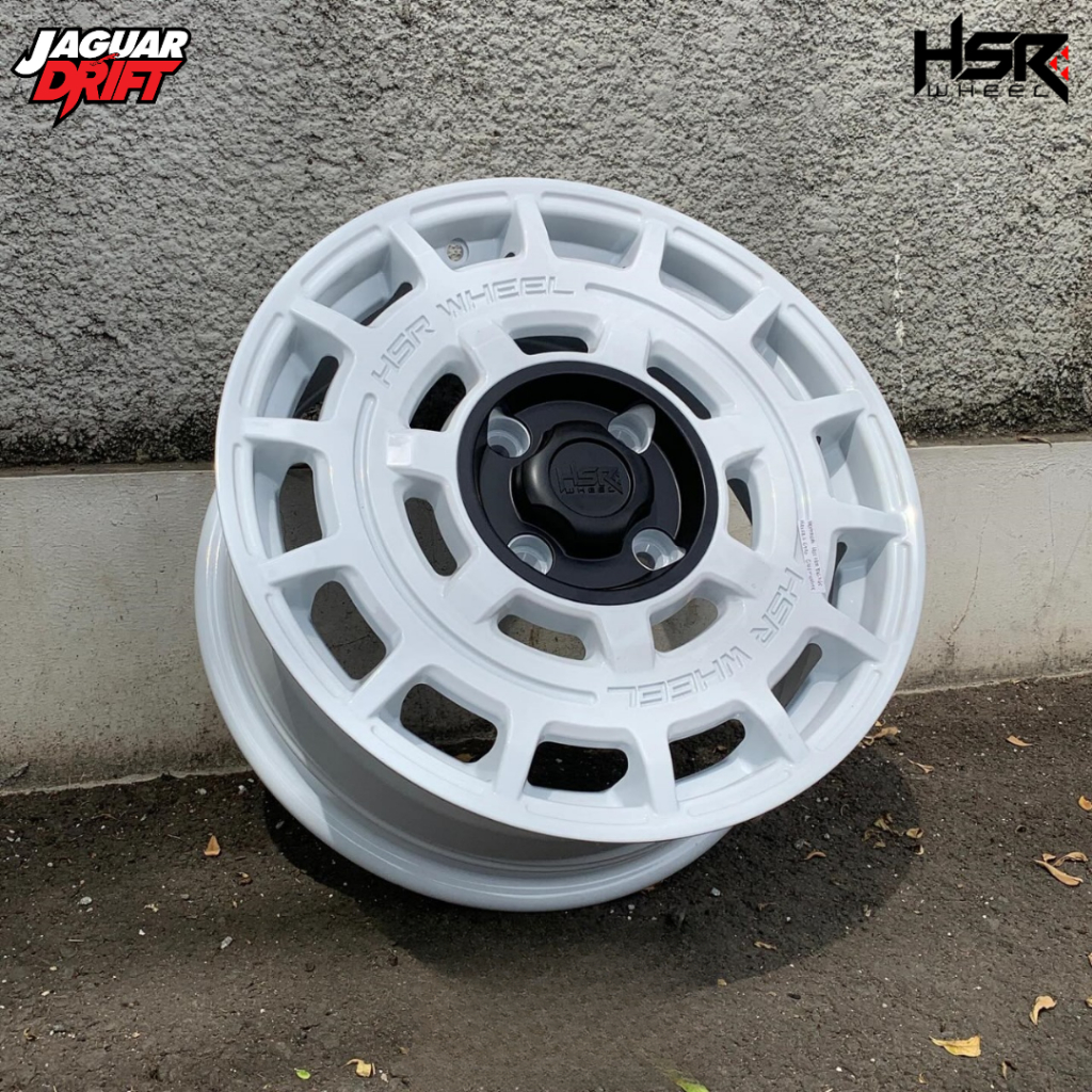 Velg Hsr R16 Inch Pcd 4x100 Warna Putih Untuk Agya, Sigra Pelek Hsr Mentawai Ring 16