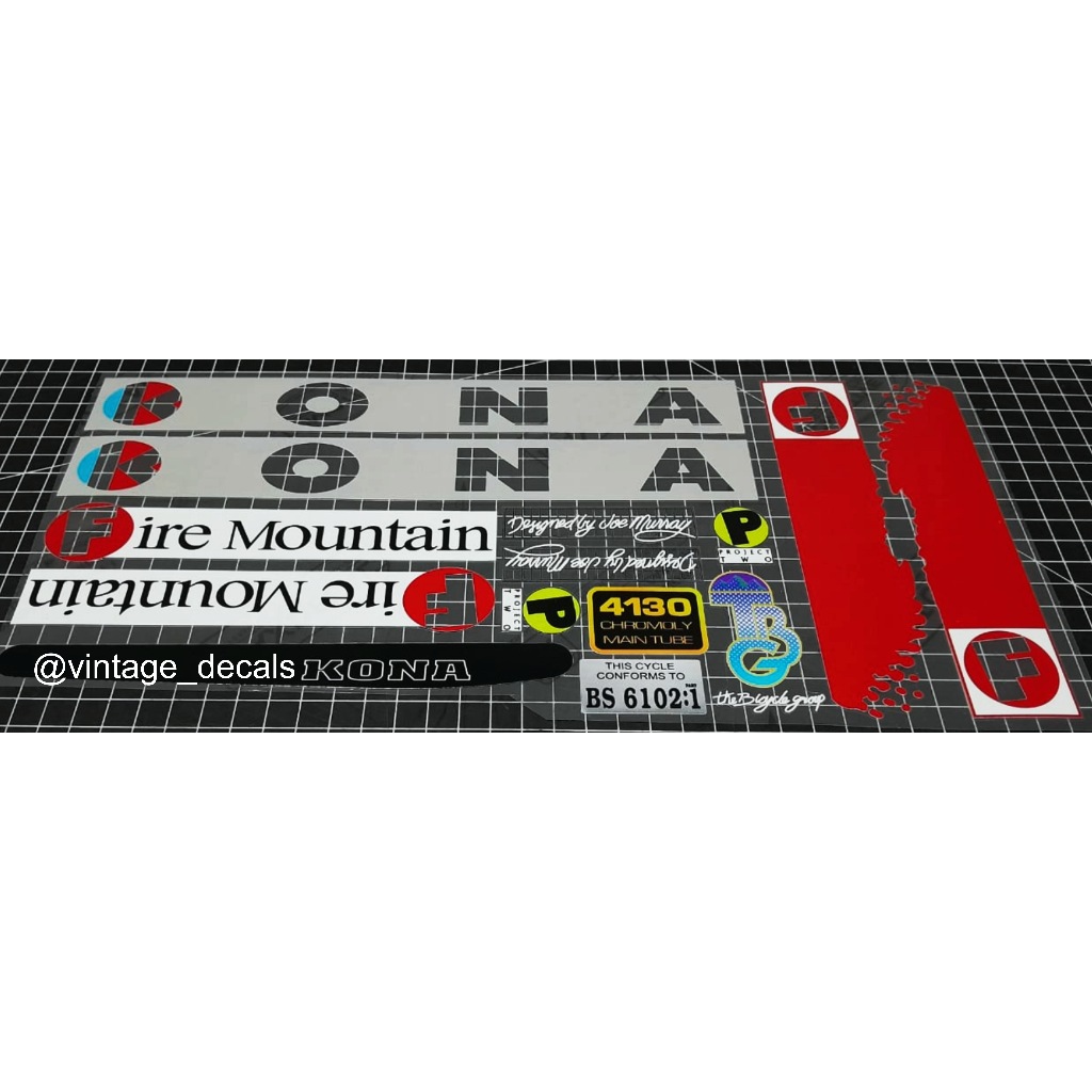 sticker decals sepeda KONA Fire Mountain