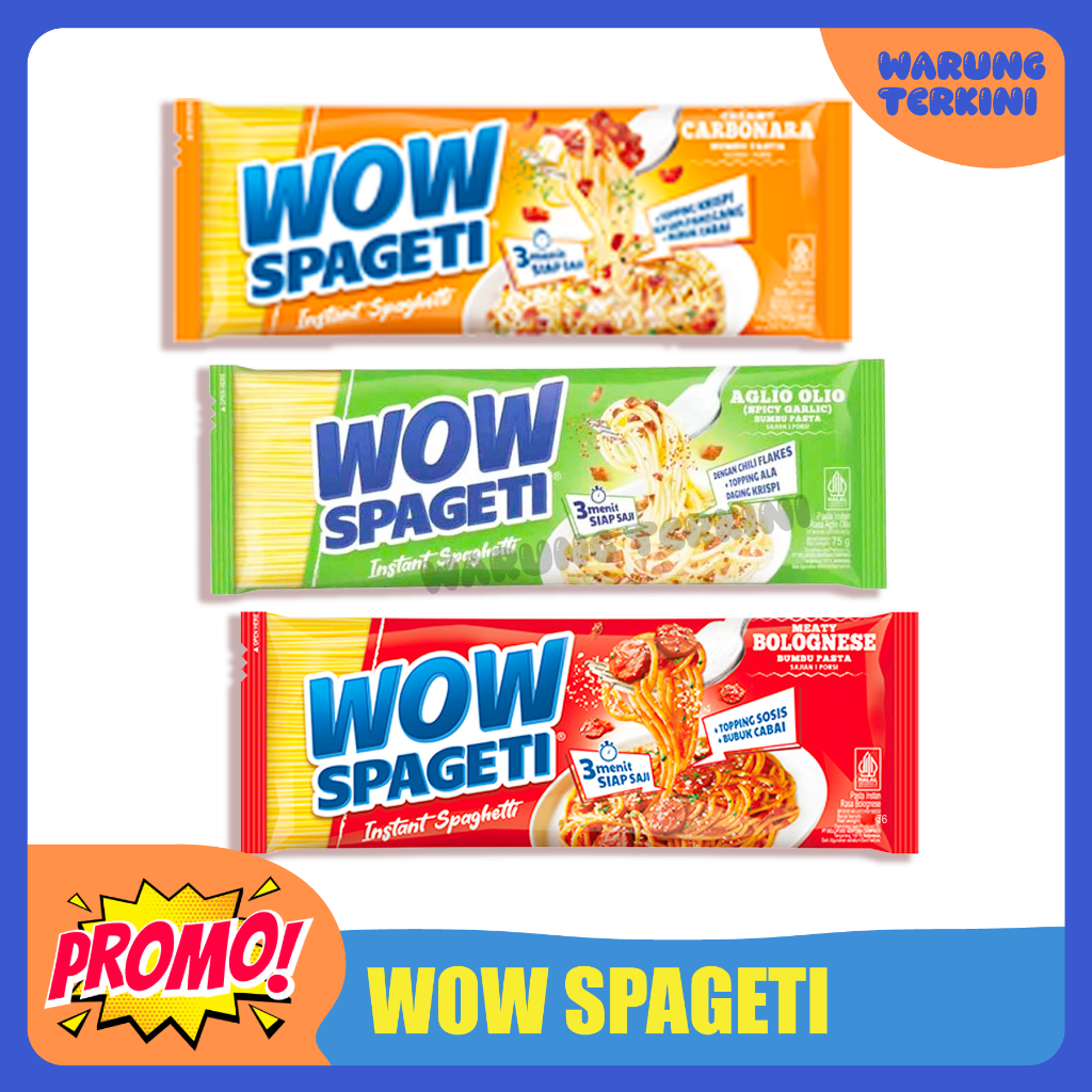 

Wow Spageti Meaty Bolognese, Creamy Carbonara dan Aglio Olio | Instant Spaghetti
