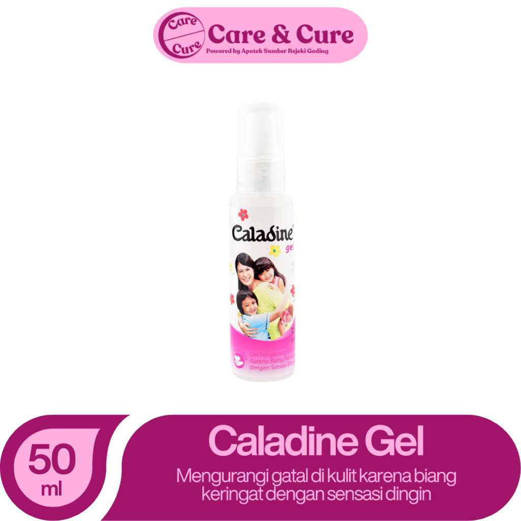 Caladine Gel (50 ml) - Biang Keringat, Kulit Gatal Iritasi