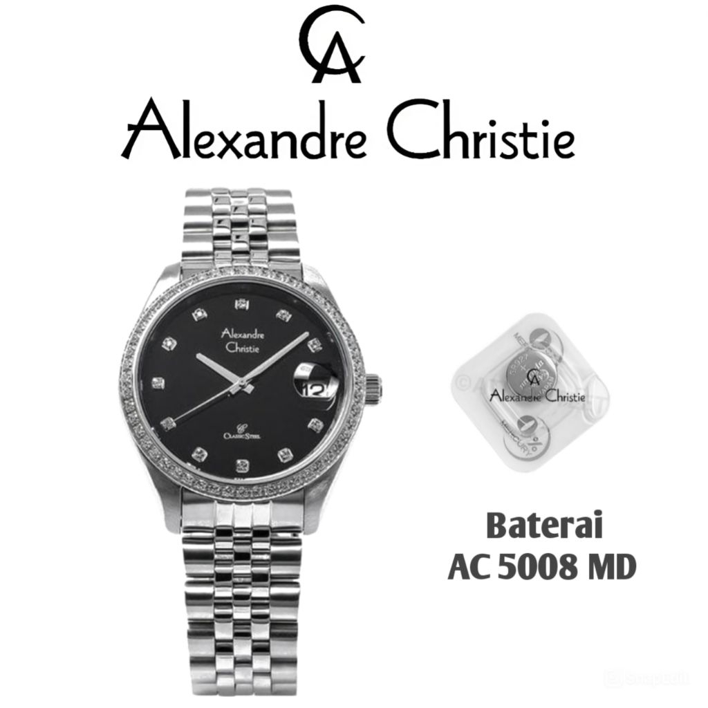 Baterai Jam Tangan Alexandre Christie Type AC 5008 MD