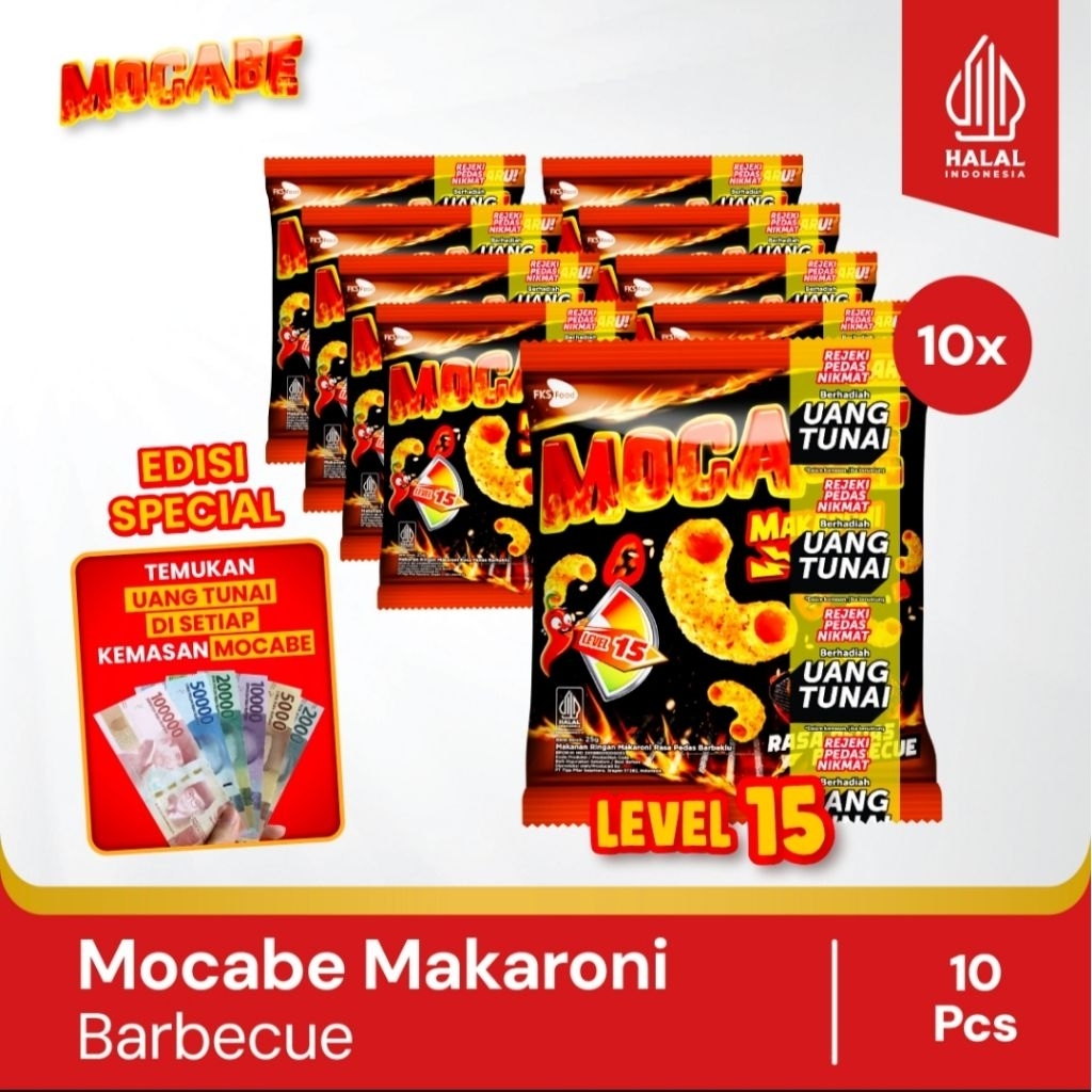 

Mocabe - Barbecue - Small Pack - 1 renceng (10 pcs ) - 24gr